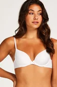 Biustonosze - Hunkemöller Biustonosz usztywniany z fiszbinami Plunge Biały - miniaturka - grafika 1