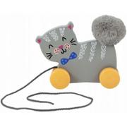 Zabawki interaktywne dla dzieci - Kotek drewniany na sznurku Trefl - miniaturka - grafika 1