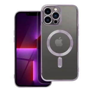 Futera Electro Mag Cover kompatybilny z MagSafe do IPHONE 13 PRO MAX fioletowy - Etui i futerały do telefonów - miniaturka - grafika 1