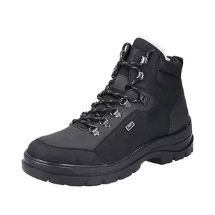 Rieker Męskie buty sznurowane F5410, czarny, 44 EU - Półbuty męskie - miniaturka - grafika 1