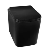 Miski WC - Balneo Miska podwieszana WC - LUGA czarna + deska wolnoopadająca B1-G0101020102-1 - miniaturka - grafika 1