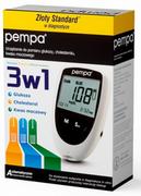 Glukometry i akcesoria dla diabetyków - Pempa 3w1 urządzenie do pomiaru glukozy, cholesterolu, kwasu moczowego - miniaturka - grafika 1