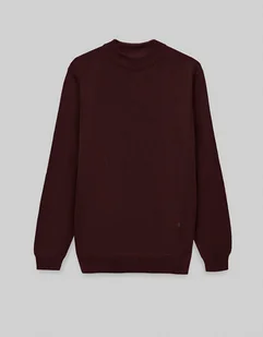 Sweter męski grottole półgolf bordowy - Swetry męskie Sweter męski grottole półgolf bordowy - Swetry męskie - miniaturka - grafika 1