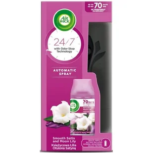 AirWick FRESHMATIC KOMPLET KSIĘŻYCOWA LILIA OTULONA SATYNĄ - Zapachy do domu - miniaturka - grafika 1