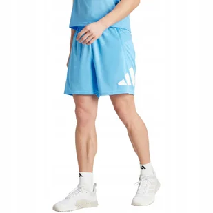 Spodenki męskie adidas Train Essentials Logo Training jasnoniebieskie - Spodenki męskie - miniaturka - grafika 1