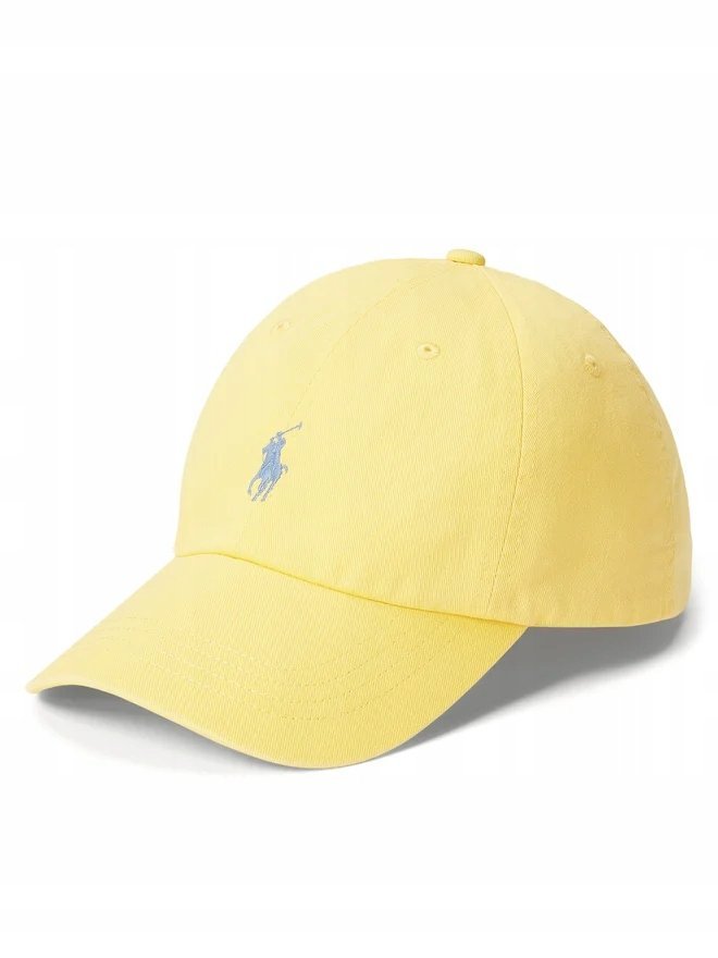 Polo Ralph Lauren Czapka z daszkiem kolor jasny żółty rozmiar uniwersalny