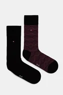Skarpetki męskie - Tommy Hilfiger skarpetki 2-pack męskie kolor czarny 701229843 - miniaturka - grafika 1