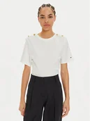 Bluzki damskie - Tommy Hilfiger Bluzka WW0WW42907 Biały Regular Fit - miniaturka - grafika 1