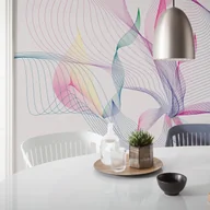 Fototapety - Fototapeta artystyczny wielokolorowym na białym tle - 400 x 250 cm - SANDERS & SANDERS - miniaturka - grafika 1