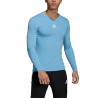 Koszulki męskie - Koszulka męska adidas Team Base Tee jasnoniebieska GN7507 - miniaturka - grafika 1