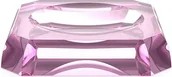 Mydelniczki i dozowniki mydła - Mydelniczka Kristall różowa - miniaturka - grafika 1