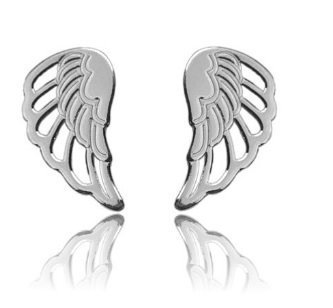 Kolczyki Gwiazd Celebrytki Skrzydła Anioła Srebro