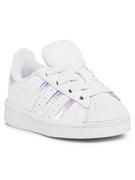 Buty dla dziewczynek - Adidas Buty Superstar El I FV3143 Biały - miniaturka - grafika 1