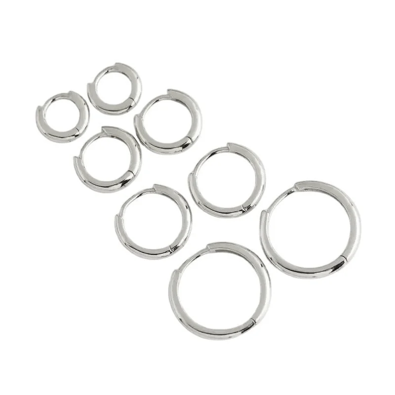 Sidabrne kolczyki Bold - 12mm (1.3g)
