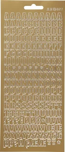 Focus Focus Stickers Gold Letters Design 3 - Szkolne artykuły papiernicze - miniaturka - grafika 1