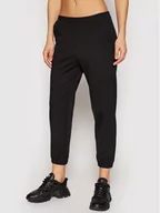Spodnie sportowe damskie - LOVE MOSCHINO Spodnie dresowe W155702E 2180 Czarny Regular Fit - miniaturka - grafika 1