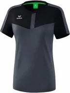 Koszulki sportowe damskie - erima Koszulka sportowa "Squad" w kolorze czarno-szarym - miniaturka - grafika 1