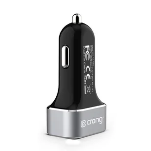 Crong Power Car Charger 45W - Ładowarka samochodowa USB-C Power Delivery + 2xUSB (aluminium) - Ładowarki do telefonów - miniaturka - grafika 6