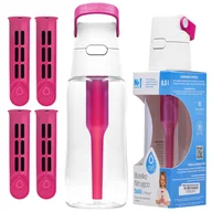 Butelki filtrujące - Butelka Dafi Solid 0,5l flamingowa + 4 filtry - miniaturka - grafika 1