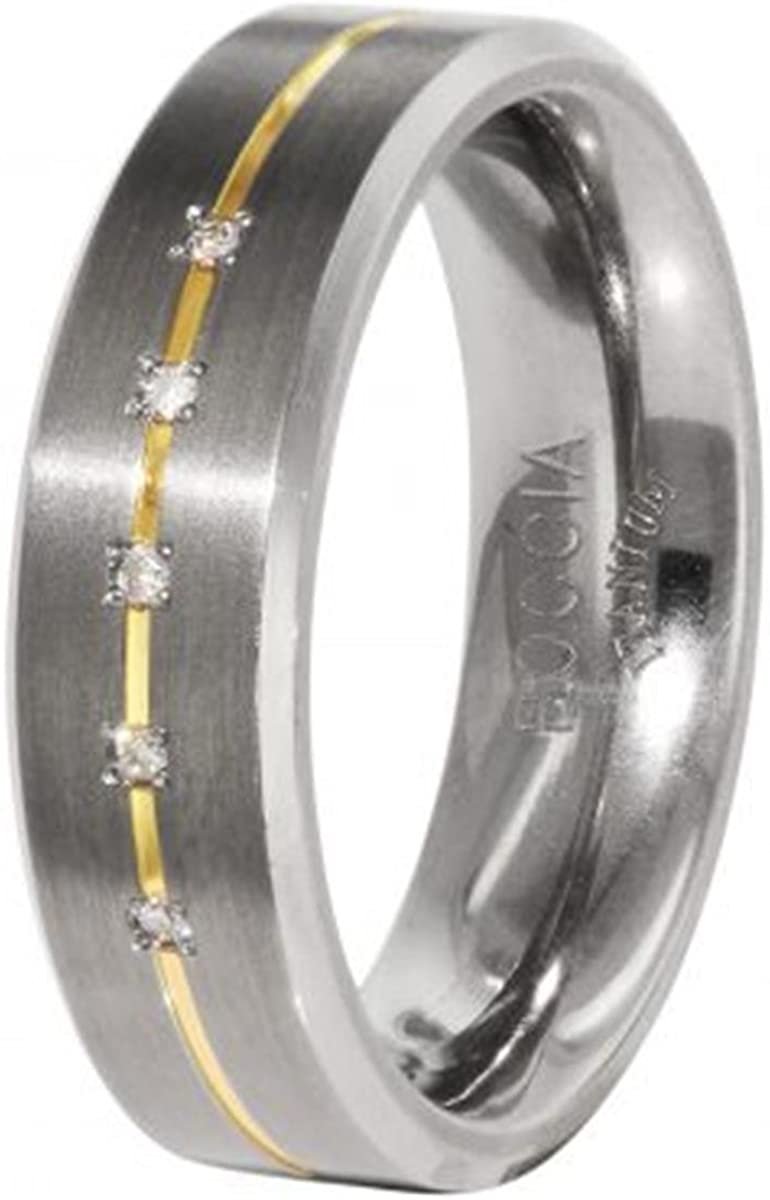 Boccia women 0101 - 1955 Titanium Diamond Rings 64 (20.3)