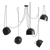 Lampy sufitowe - Lampa loftowa wisząca salonowa Noor 1122F1 Aldex nad stół czarna - miniaturka - grafika 1