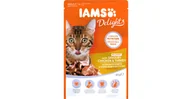 Mokra karma dla kotów - Iams Cat Adult All Breeds Chicken & Turkey In Gravy 85 g - miniaturka - grafika 1