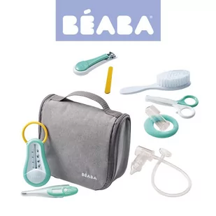 Béaba Béaba: kosmetyczka z 9 akcesoriami Toiletry Pouch (Szary) - Inne akcesoria do pielęgnacji dzieci - miniaturka - grafika 1