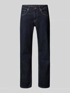 Spodnie męskie - Jeansy o kroju straight fit z mieszanki bawełny - miniaturka - grafika 1