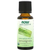 Aromaterapia - Now Foods 100% Olejek Lemongrass Certified Organic (30 ml) - miniaturka - grafika 1