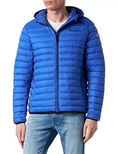 Champion Męska kurtka z kapturem Legacy Outdoor Small Logo, Kobaltowy niebieski, XL - Kurtki męskie - miniaturka - grafika 1