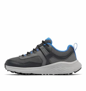 Columbia Konos Low, Unisex Dzieci Niski Talle Buty Turystyka, Ciemny szary żywy niebieski, 35 EU - Buty dla chłopców - miniaturka - grafika 1
