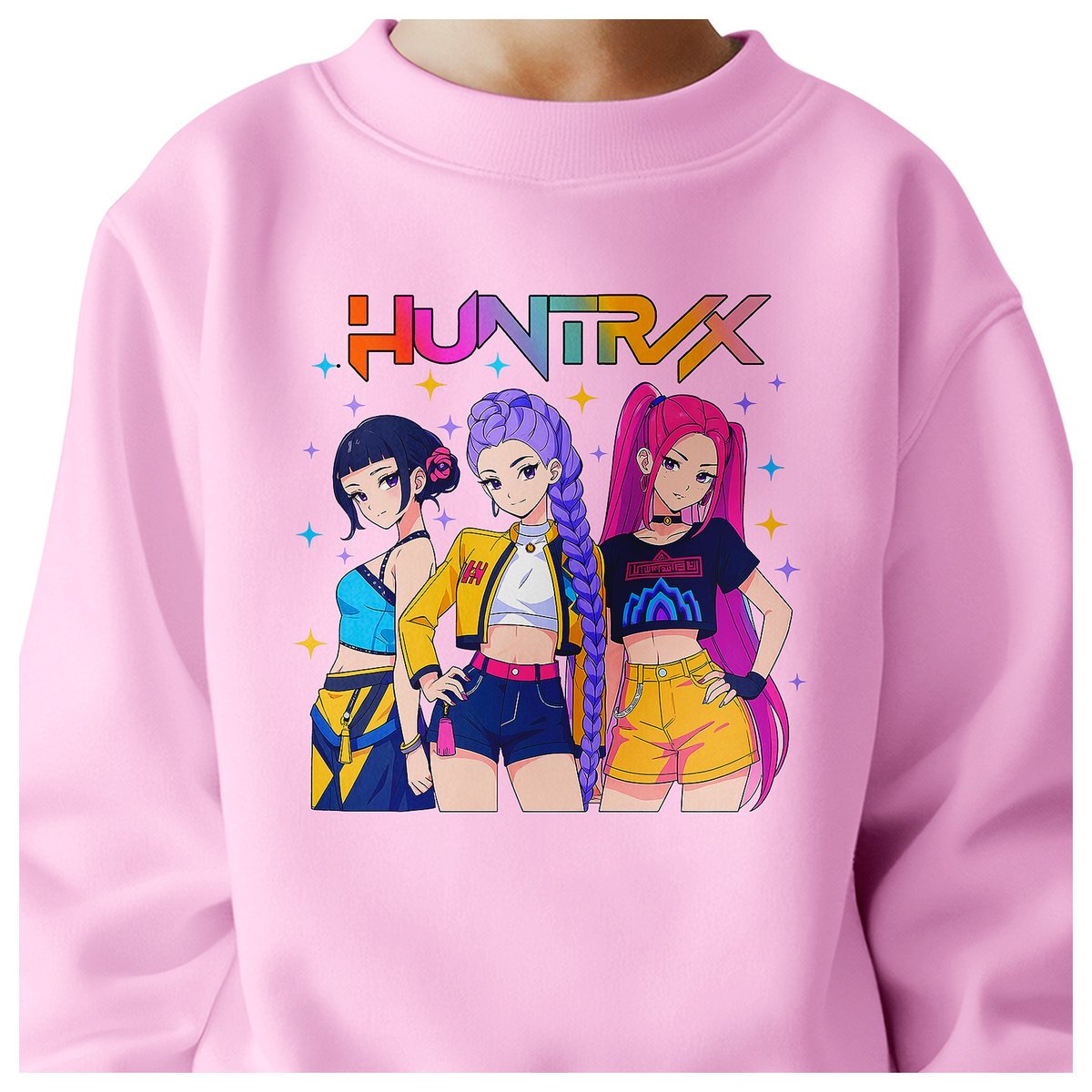 BLUZA DZIECIĘCA KPOP DEMON HUNTERS HUNTRIX 104 BAWEŁNIANA JAKOŚĆ
