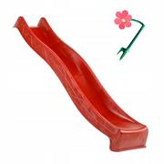 Place zabaw - Zjeżdżalnia Wodna Ślizg 3m Czerwona + Stokrotka - miniaturka - grafika 1