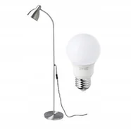 Lampy stojące - Ikea Lersta Lampa podłogowa Aluminium Żarówka - miniaturka - grafika 1