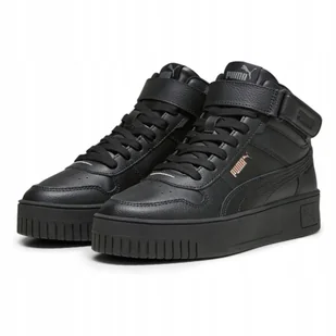 Buty damskie wysokie jesienne Puma Carina Street Mid 39233702 czarne 41 - Buty sportowe damskie - miniaturka - grafika 1