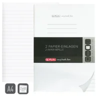 Etykiety samoprzylepne i bloki etykiet - Wkłady do notatnika A4 MyBook linia 2x40k HERLITZ - miniaturka - grafika 1