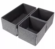 Pudła i pojemniki do przechowywania - Zestaw 3 szarych organizerów Bigso Box of Sweden Drawer - miniaturka - grafika 1