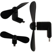 Gadżety USB - Wiatraczek Do Telefonu Na Mikro Usb Wentylator - miniaturka - grafika 1