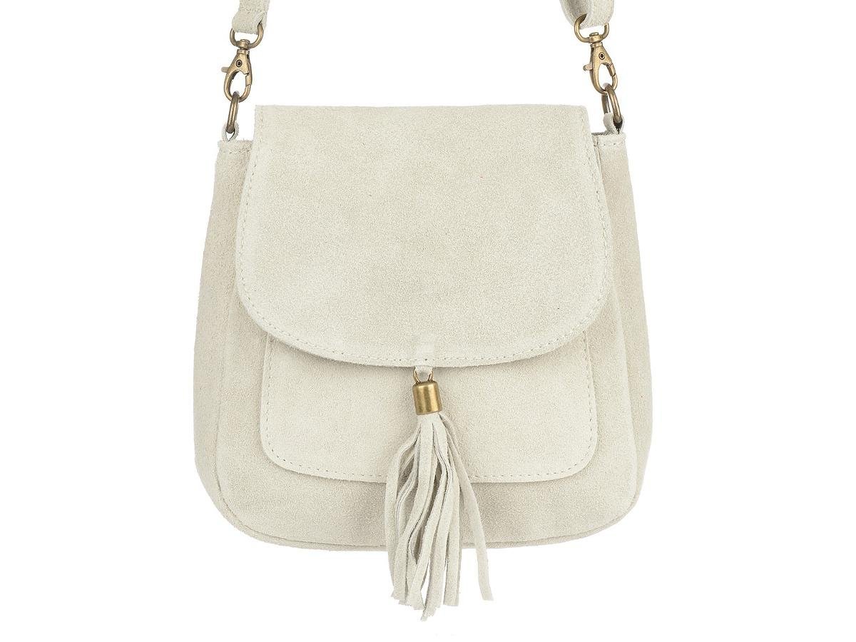 Vera Pelle, Listonoszka skórzana damska, X40, biała