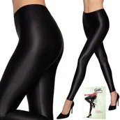 Legginsy - ﻿LEGGINSY kryjące Gatta Black Brillant BŁYSZCZĄCE WYSOKI STAN - L/4 - miniaturka - grafika 1