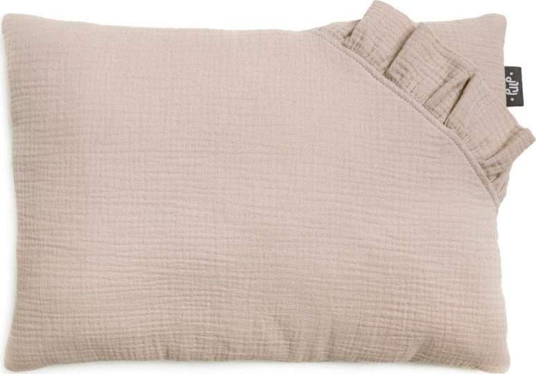 PULP BAMBOO Poduszka Muślinowa 35x45 cm Beżowa