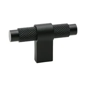 Zawiasy, okucia i inne akcesoria - Uchwyt meblowy T-Bar Pitch Aluminiowy Czarny - miniaturka - grafika 1