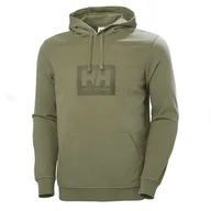 Bluzy męskie - Męska Bluza HELLY HANSEN HH BOX HOODIE 53289_422 – Oliwkowy - miniaturka - grafika 1
