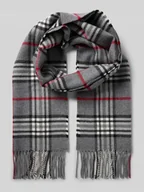 Apaszki i szaliki męskie - Szal z frędzlami model ‘Fraasberry’ - miniaturka - grafika 1