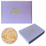 Zestawy upominkowe - KARTON OZDOBNY OPAKOWANIE PREZENTOWE NA Happy Birthday UPOMINKOWE PUDEŁKO NA PREZENT - miniaturka - grafika 1