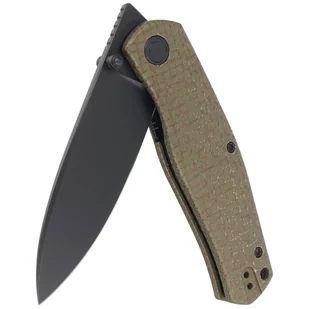 Nóż składany Civivi Sokoke Green Burlap Micarta, Black Stonewashed 14C28N by Ray Laconico (C22007-2) - Noże - miniaturka - grafika 5
