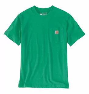 Koszulka Carhartt Heavyweight K87 Pocket Malachite - Koszulki męskie - miniaturka - grafika 1