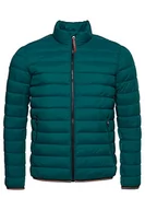 Płaszcze męskie - Superdry Mountain wyściełany płaszcz męski, Paproć zielona, L - miniaturka - grafika 1