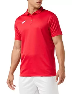 Koszule męskie - Joma Joma Męska koszula polo Hobby czerwony czerwony (600) 3XS 100437.600 - grafika 1