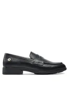 Półbuty damskie - Tommy Hilfiger Lordsy FW0FW08312 Czarny - miniaturka - grafika 1